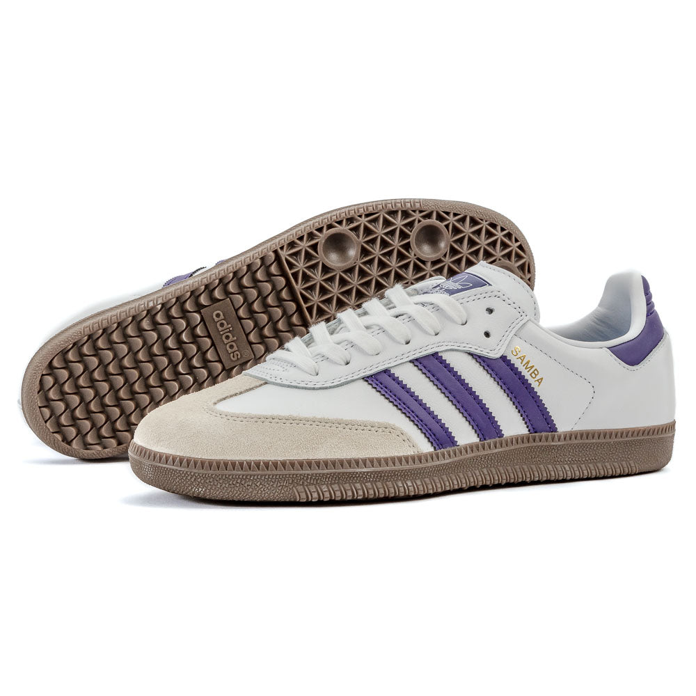 Adidas - Samba ADV (Cloud White/Collegiate Purple/Gold Metallic) *SALE