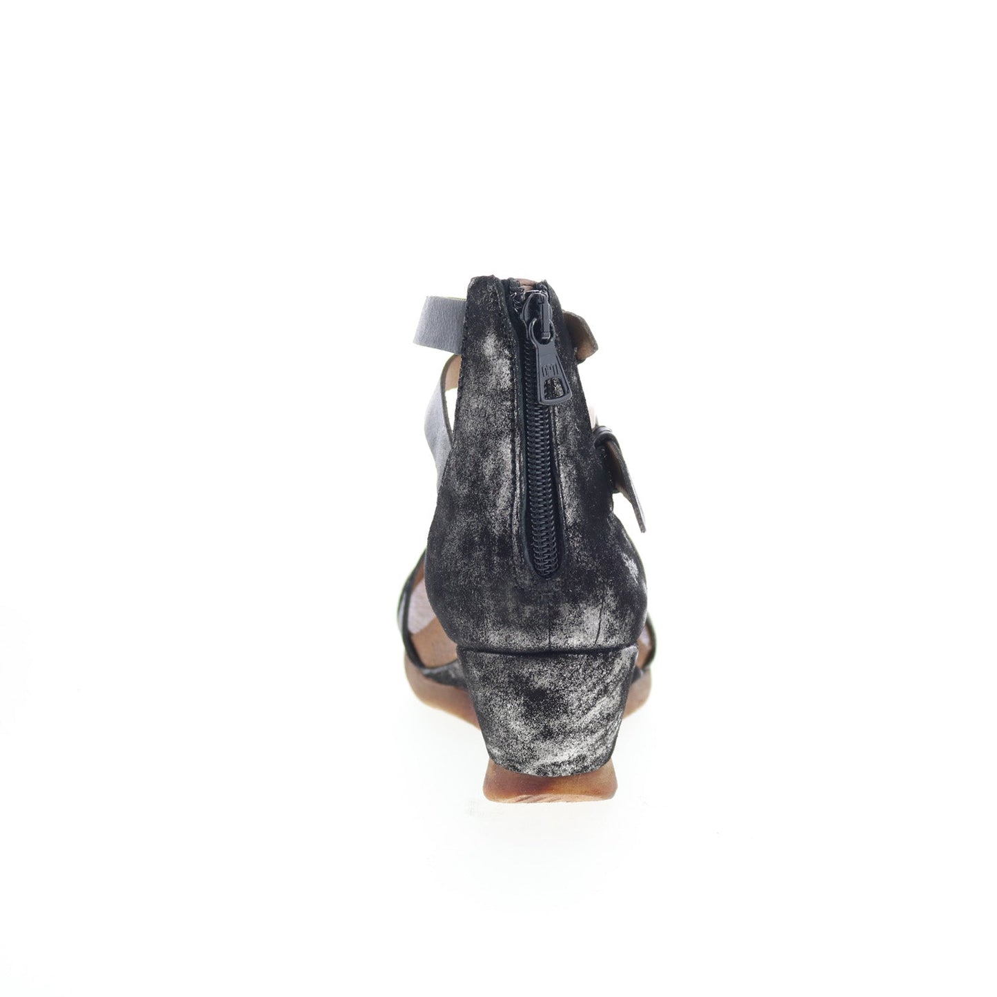 MIz Mooz Millie 675011-101-6002 Womens Black Leather Wedges Sandals Shoes