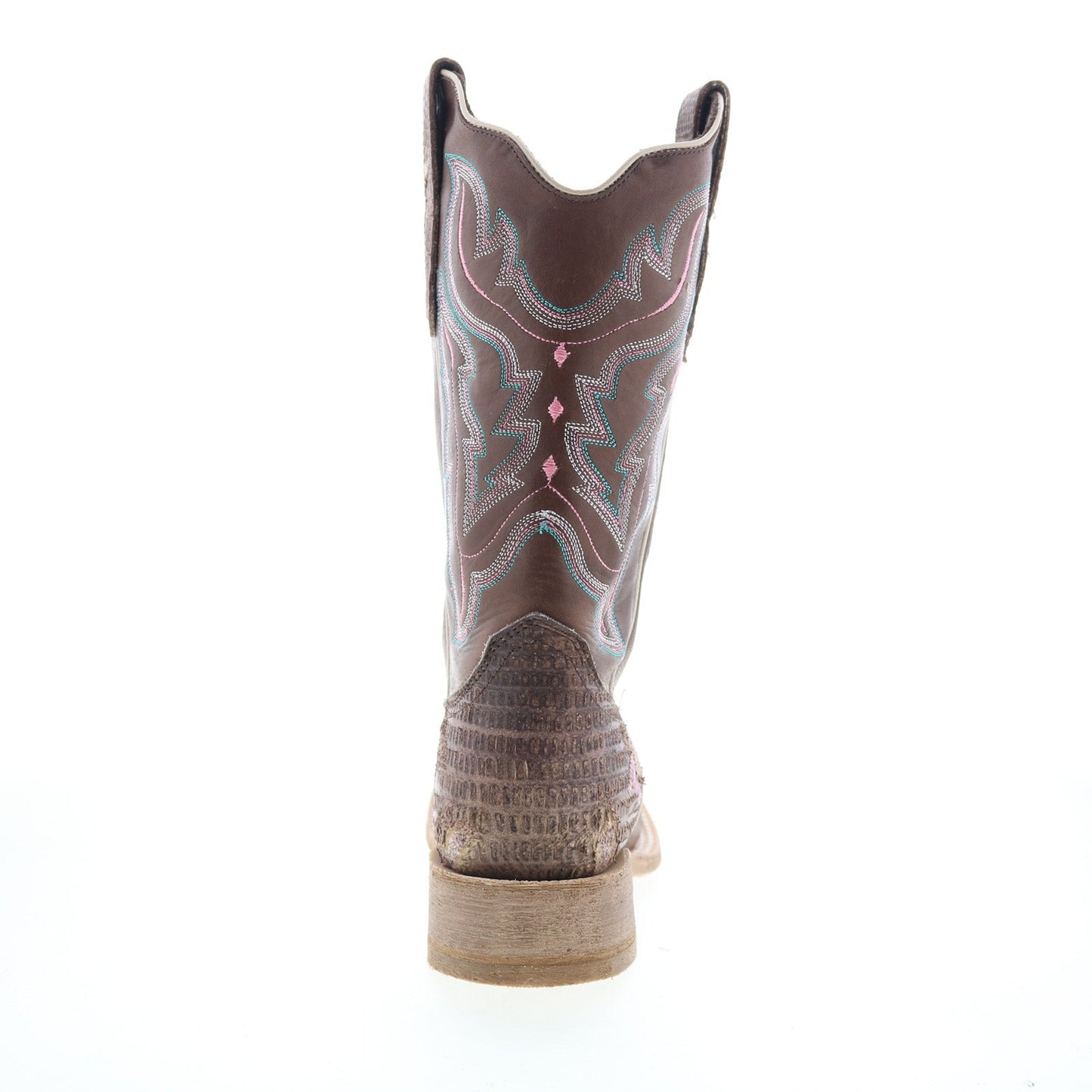 Outlaw Ladies 11" Lizard PNT 70003 Womens Brown Leather Western Boots