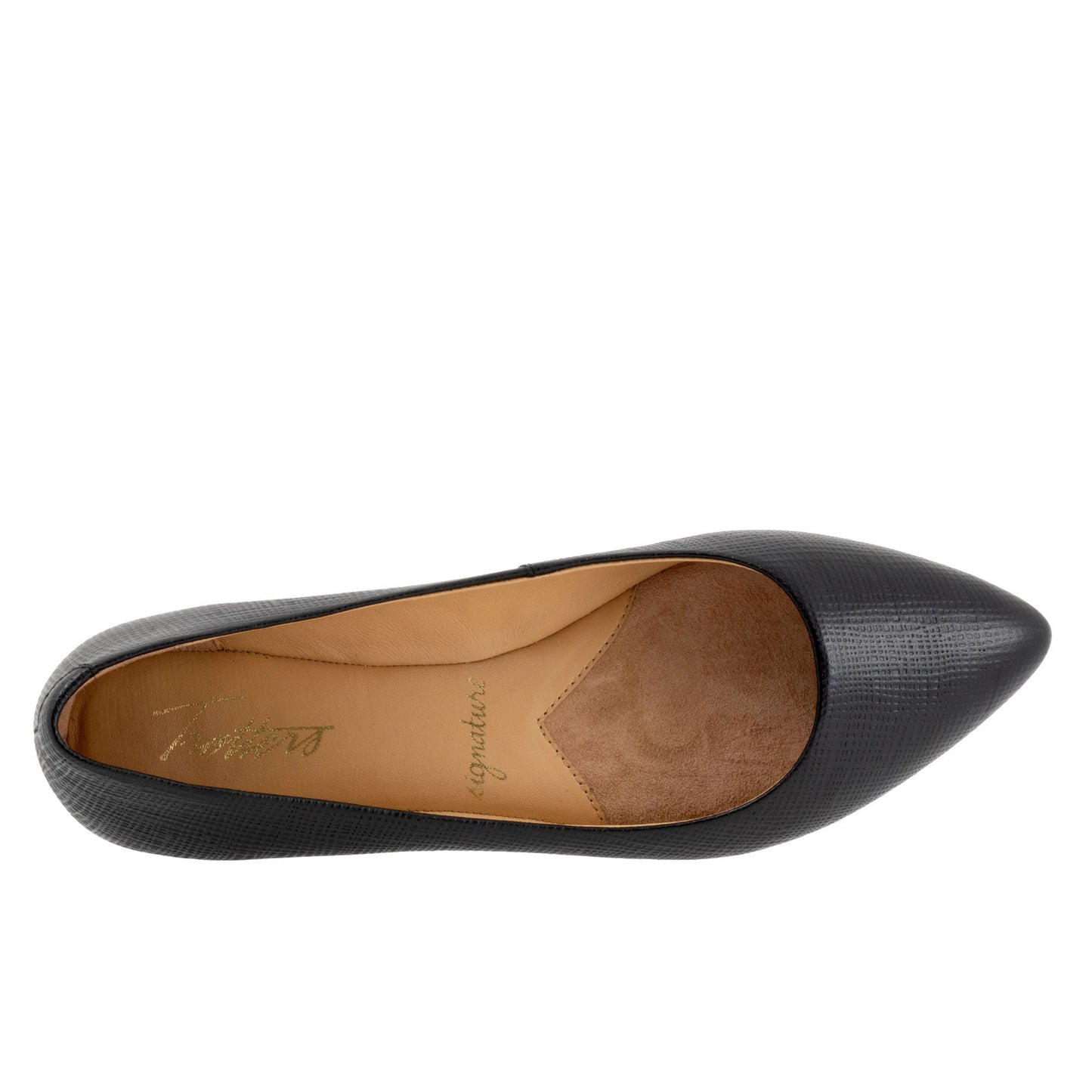 Trotters Estee T1556-057 Womens Black Leather Slip On Loafer Flats Shoes