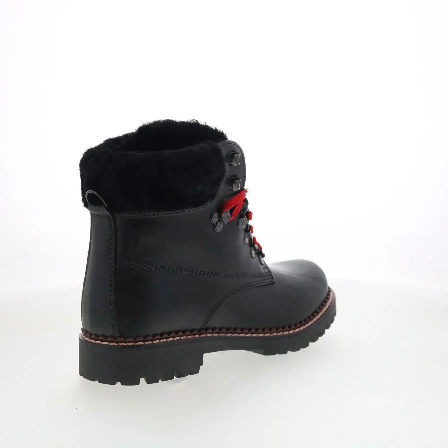 Pajar Cortina 48916 Womens Black Leather Lace Up Ankle & Booties Boots