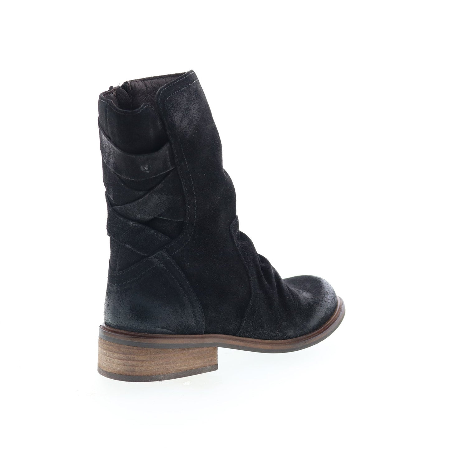 Miz Mooz Demy Womens Black Suede Zipper Casual Dress Boots