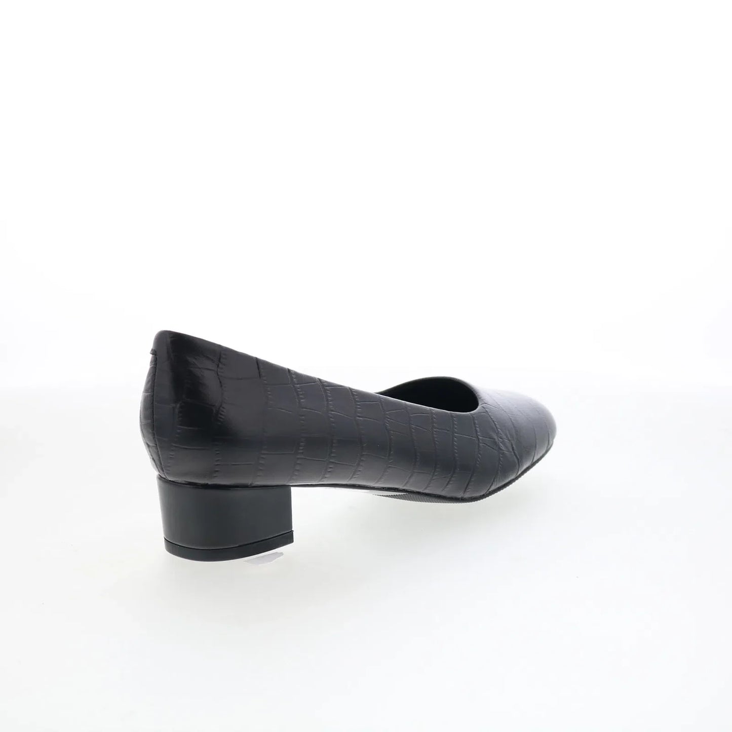Trotters Dream T2302-011 Womens Black Leather Slip On Pumps Heels Shoes