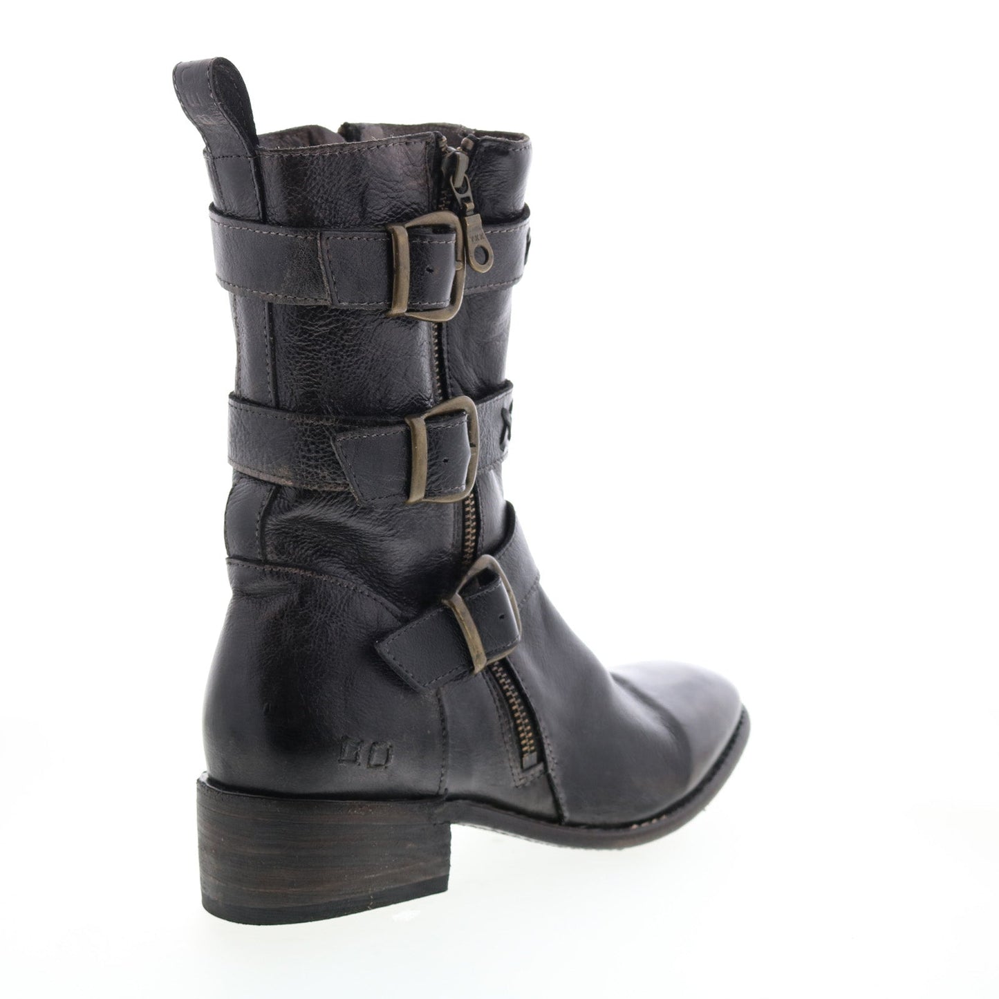Bed Stu Blanchett F328003 Womens Black Leather Casual Dress Boots