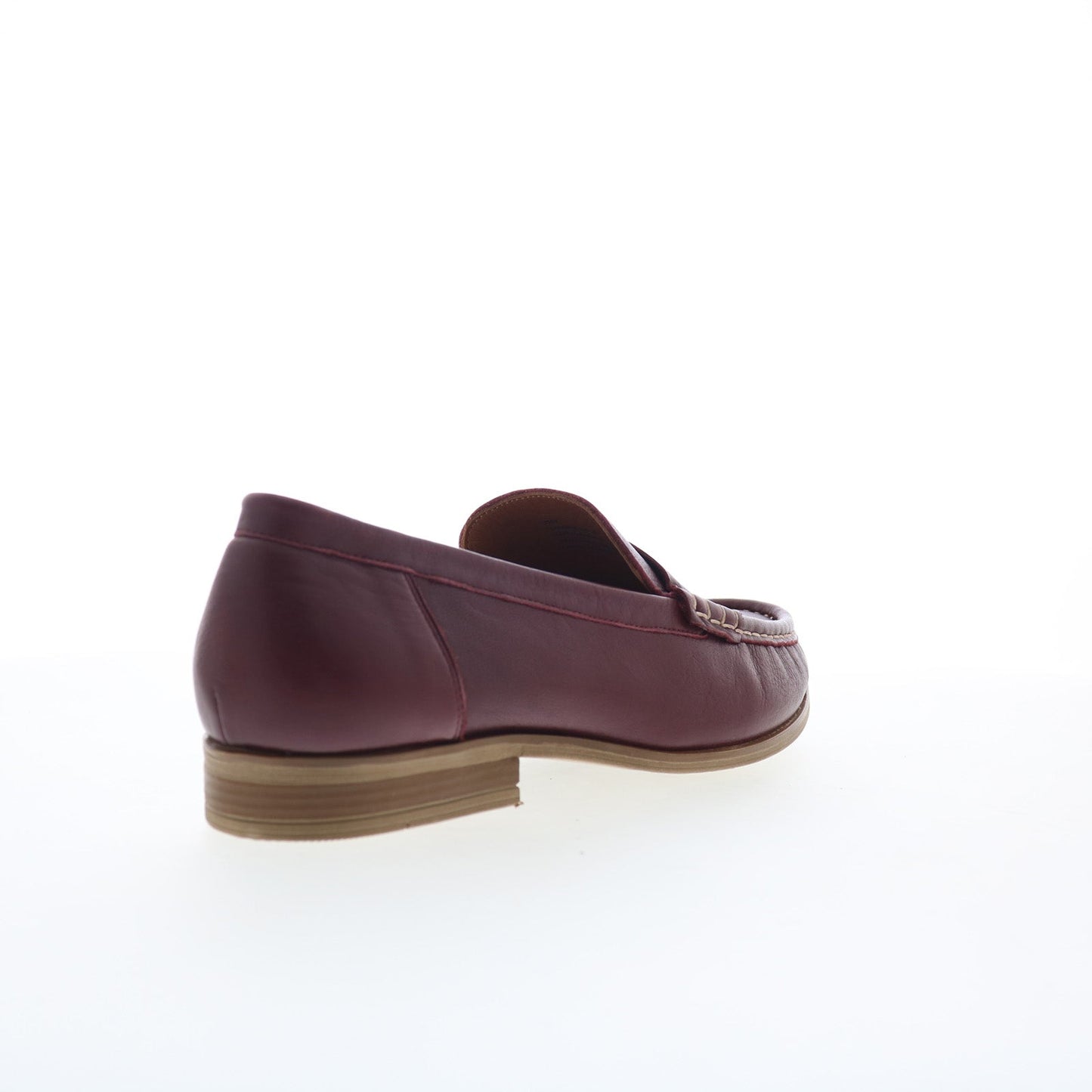 Miz Mooz Issy Womens Burgundy Leather Slip On Loafer Flats Shoes