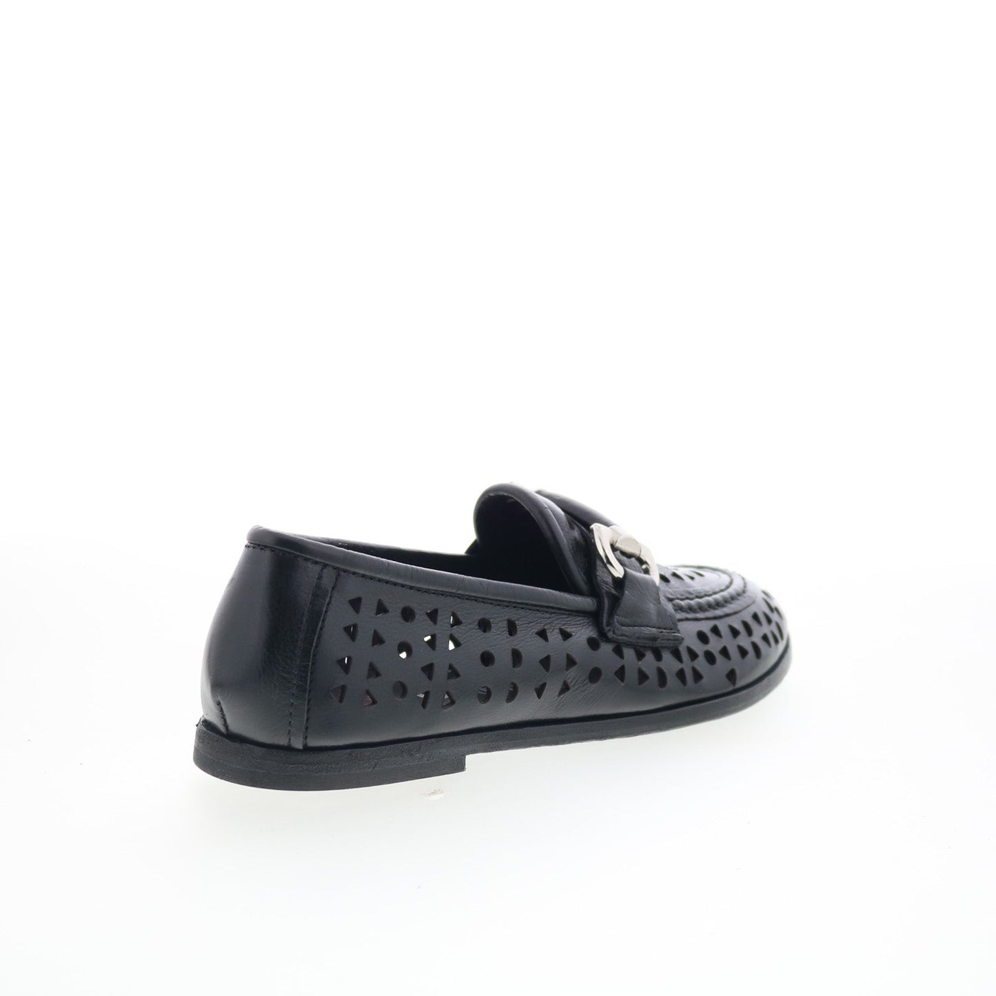 A.S. 98 Jorge Womens Black Leather Slip On Loafer Flats Shoes
