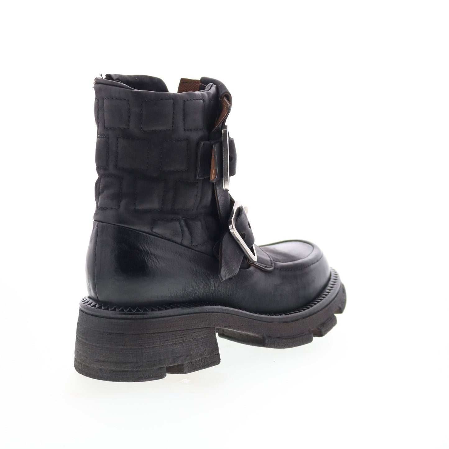 A.S. 98 Loman Womens Black Leather Zipper Casual Dress Boots