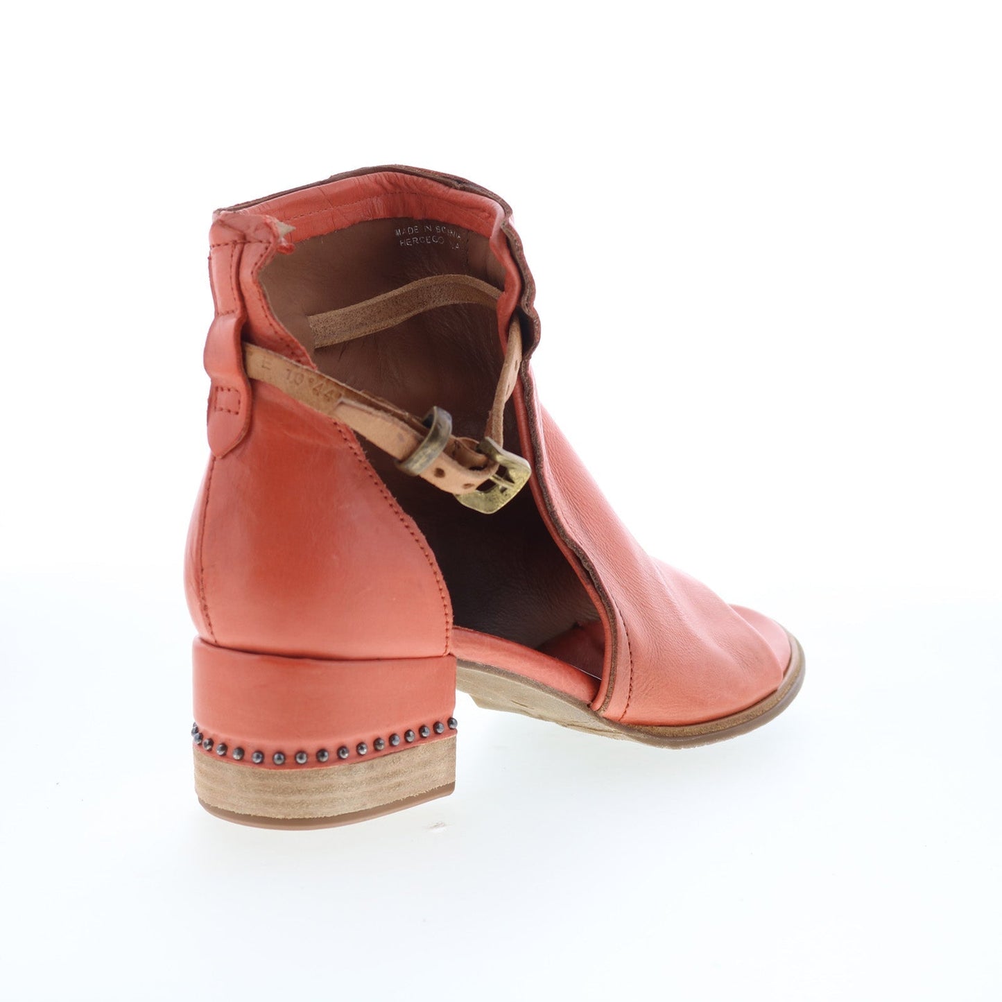 A.S. 98 Morgan Womens Brown Leather Hook & Loop Ankle & Booties Boots