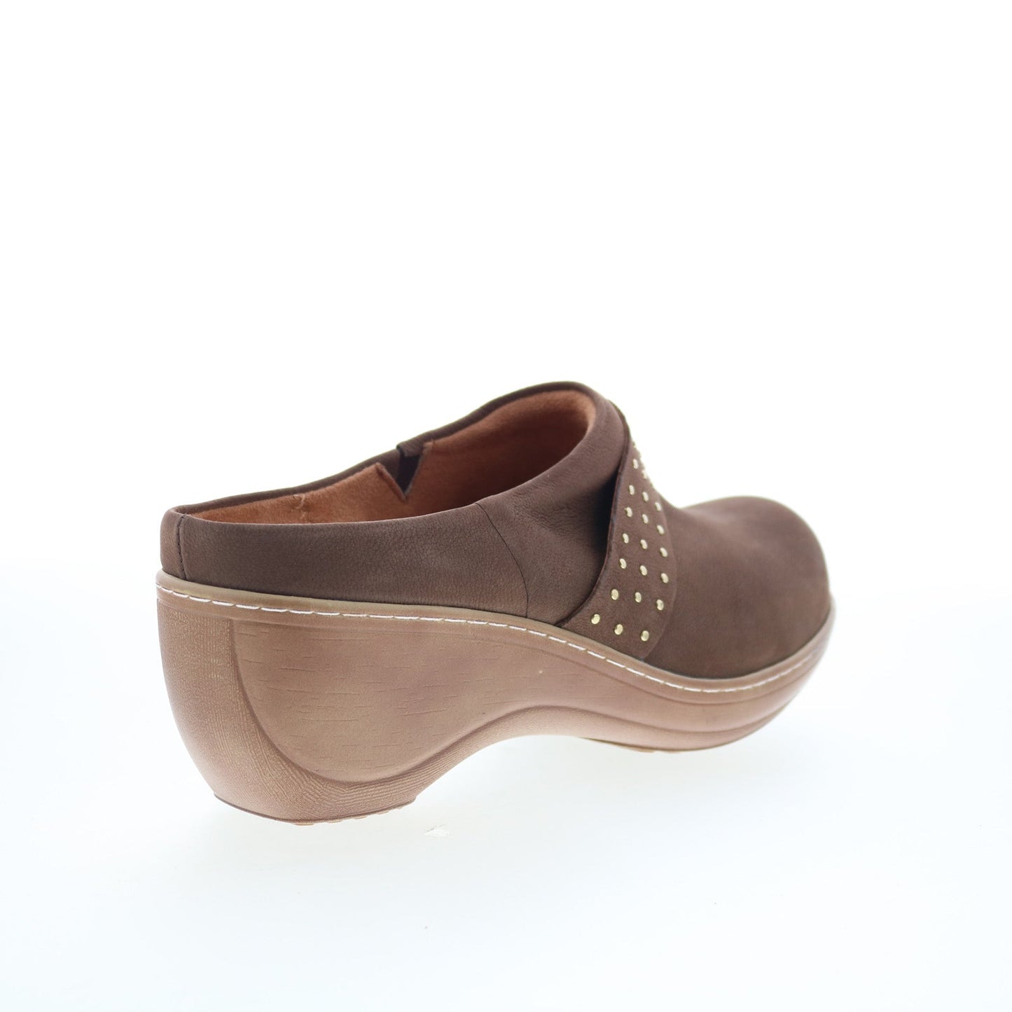 SoftWalk Marana S2312-211 Womens Brown Nubuck Slip On Clog Flats Shoes