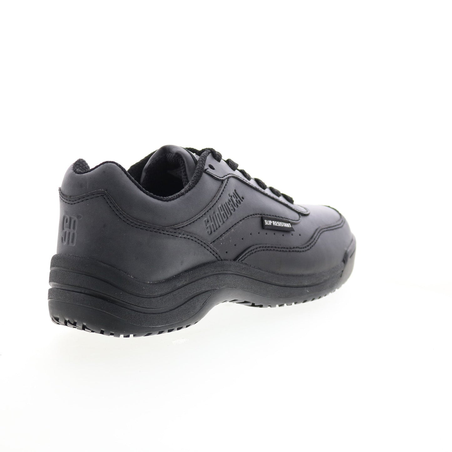 SkidBuster Slip Resistant S5075 Womens Black Athletic Work Shoes