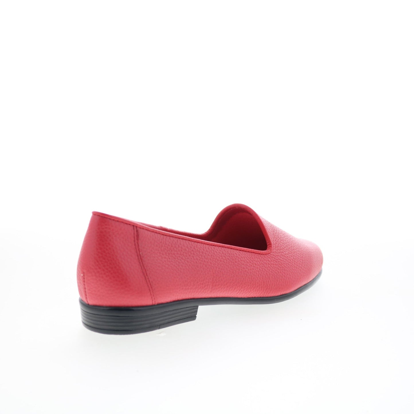 Trotters Liz Tumbled T1807-600 Womens Red Synthetic Loafer Flats Shoes