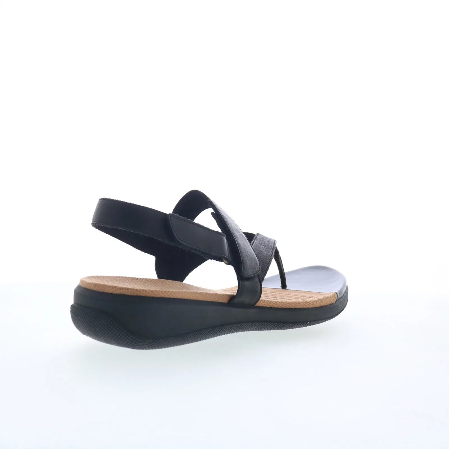 Softwalk Tracy S2517-001 Womens Black Leather Slip On Slingback Sandals Shoes