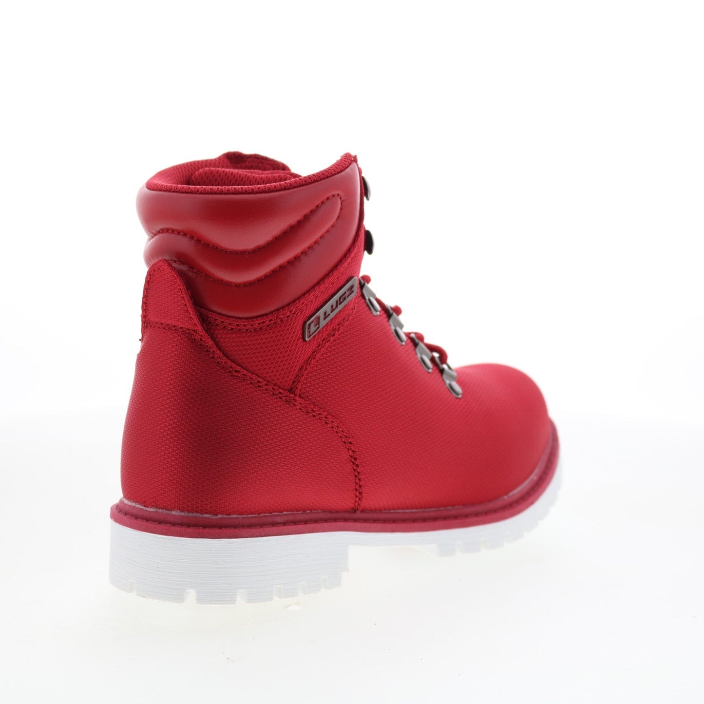 Lugz Grotto II WGROT2T-637 Womens Red Canvas Lace up Casual Dress Boots