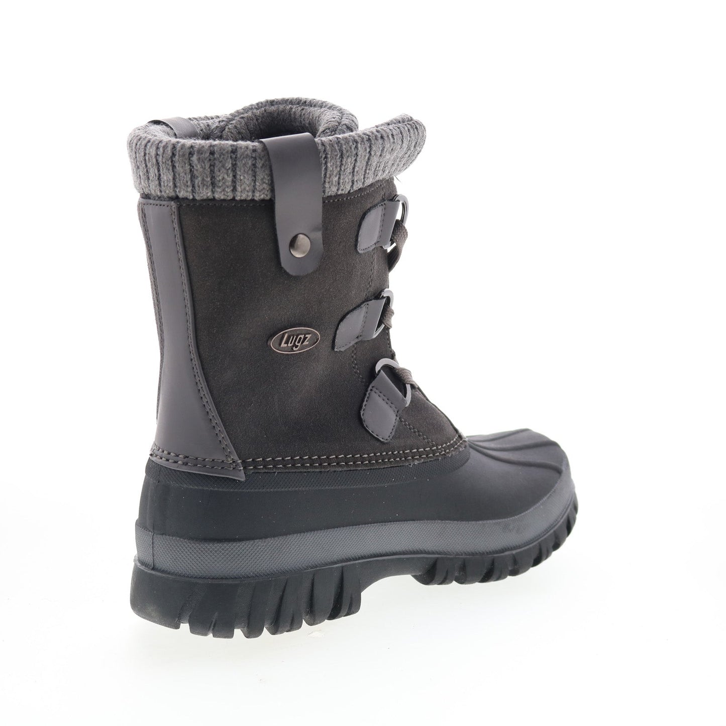 Lugz Stormy WSTORMS-0259 Womens Black Suede Lace up Casual Dress Boots