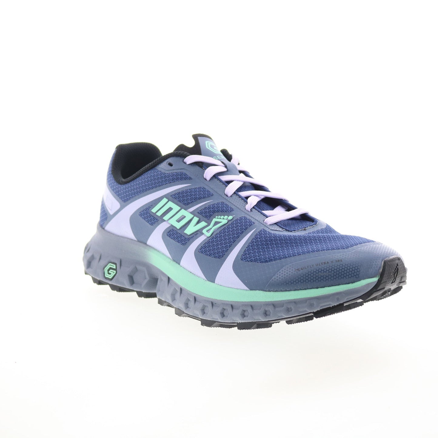 Inov-8 TrailFly Ultra G 300 Max Womens Blue Mesh Athletic Hiking Shoes