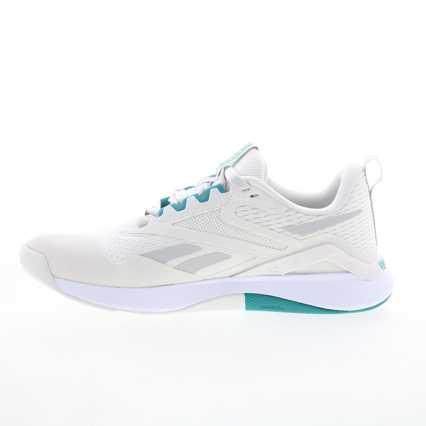 Reebok Nanoflex TR 2 Womens White Mesh Athletic Cross Training Shoes