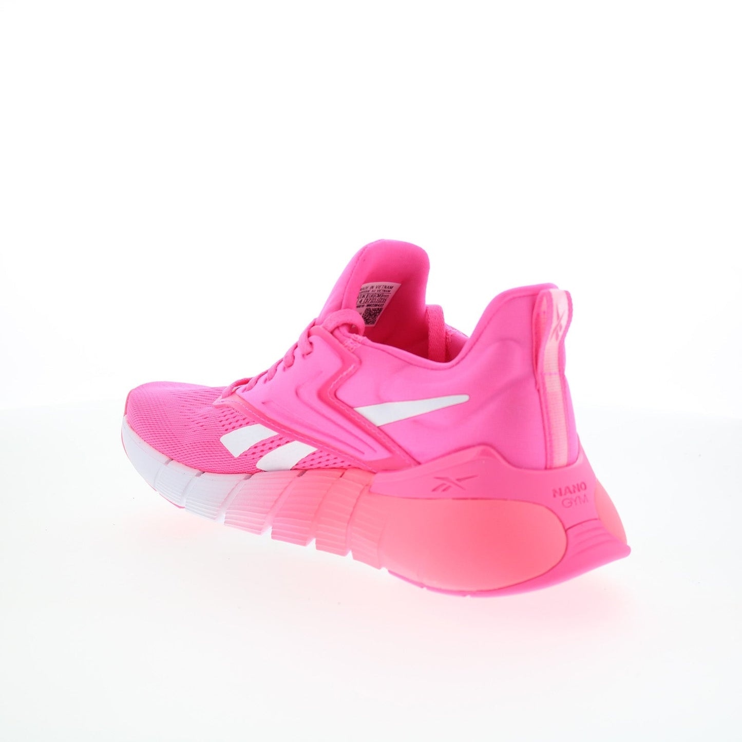 Reebok Nano Gym Womens Pink Canvas Lace Up Athletic Cross Training Shoes
