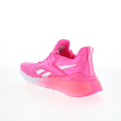 Reebok Nano Gym Womens Pink Canvas Lace Up Athletic Cross Training Shoes