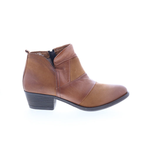 Miz Mooz Burlington 111258-101-6929 Womens Brown Ankle & Booties Boots