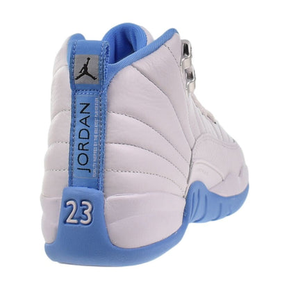 Air Jordan 12 Retro (GS) "Melo" Big Kids' Shoes White/University Blue