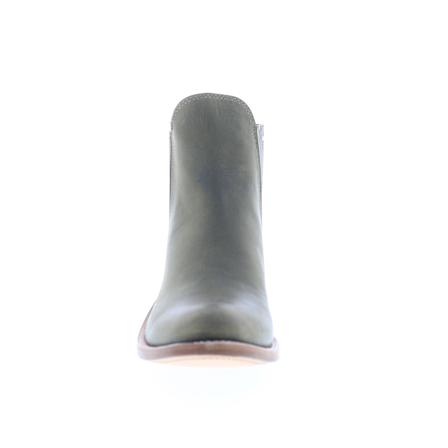 Jama Old West 18158 Womens Green Leather Slip On Cowboy Western Boots