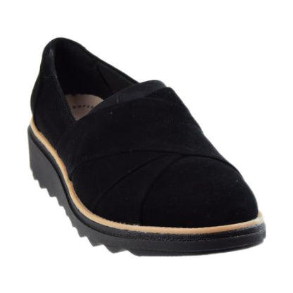 Clarks Sharon Form Suede Women's Shoes Black