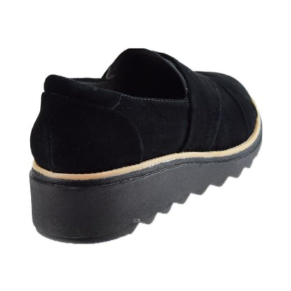Clarks Sharon Form Suede Women's Shoes Black