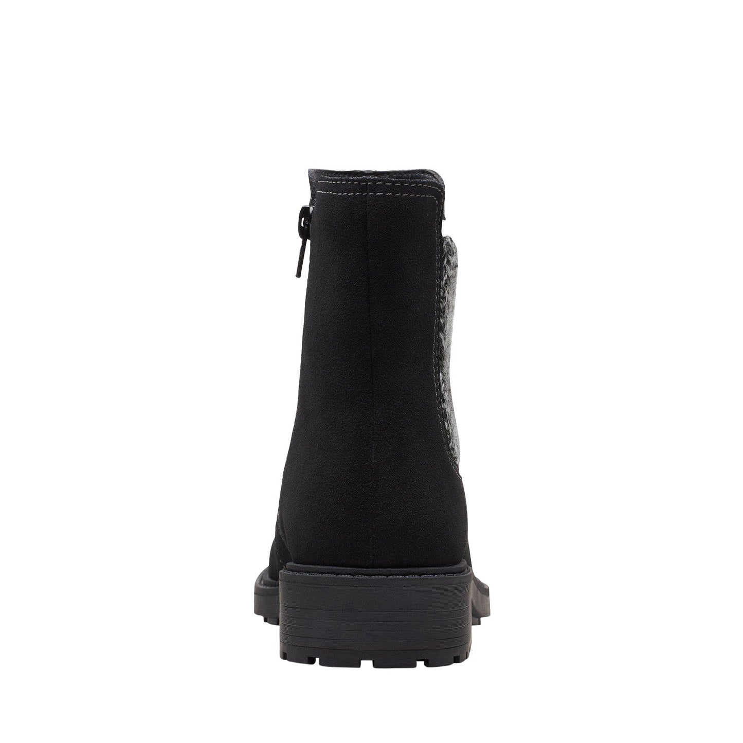 Clarks Opal Sky 26167827 Womens Black Suede Slip On Chelsea Boots