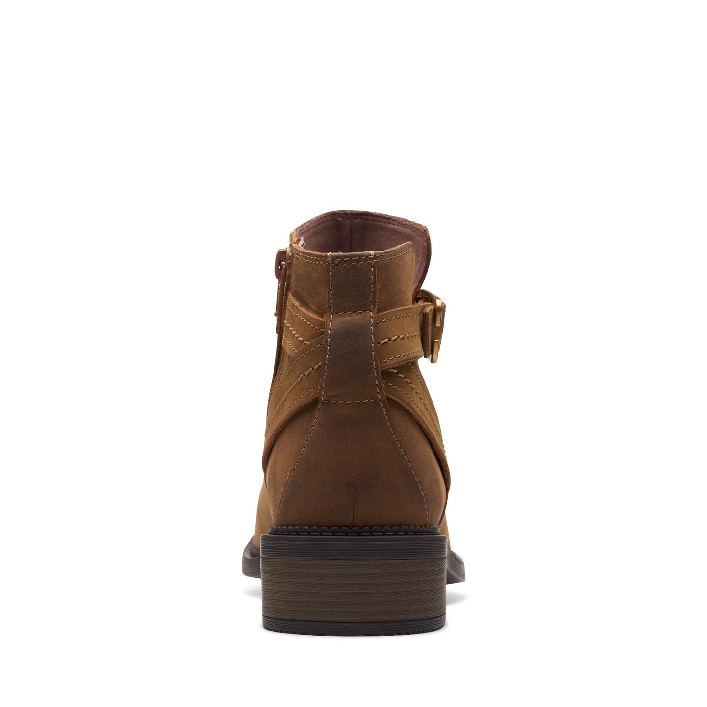 Clarks Maye Strap 26168079 Womens Brown Leather Ankle & Booties Boots