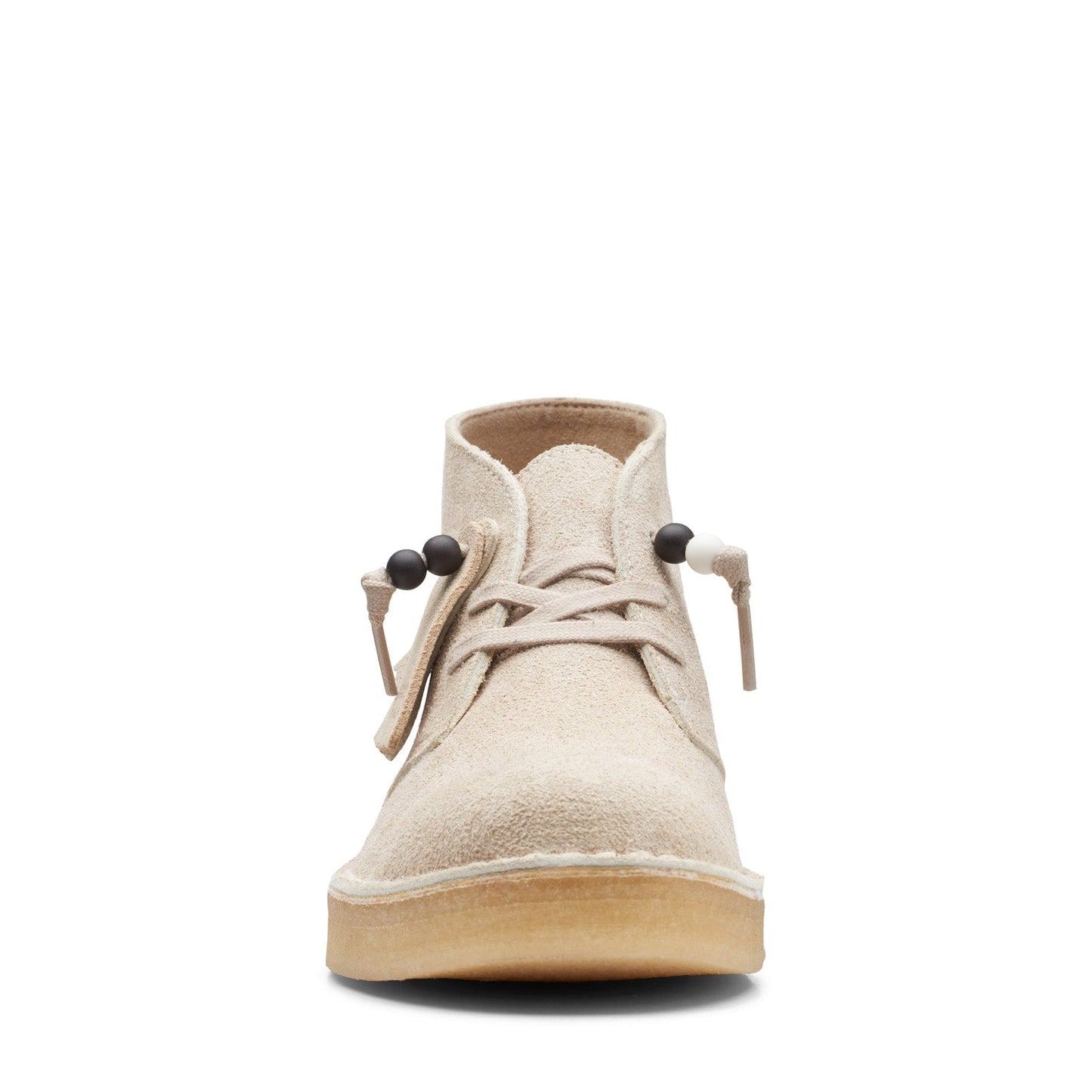 Clarks Desert Coal 26168791 Womens Beige Suede Lace Up Chukkas Boots