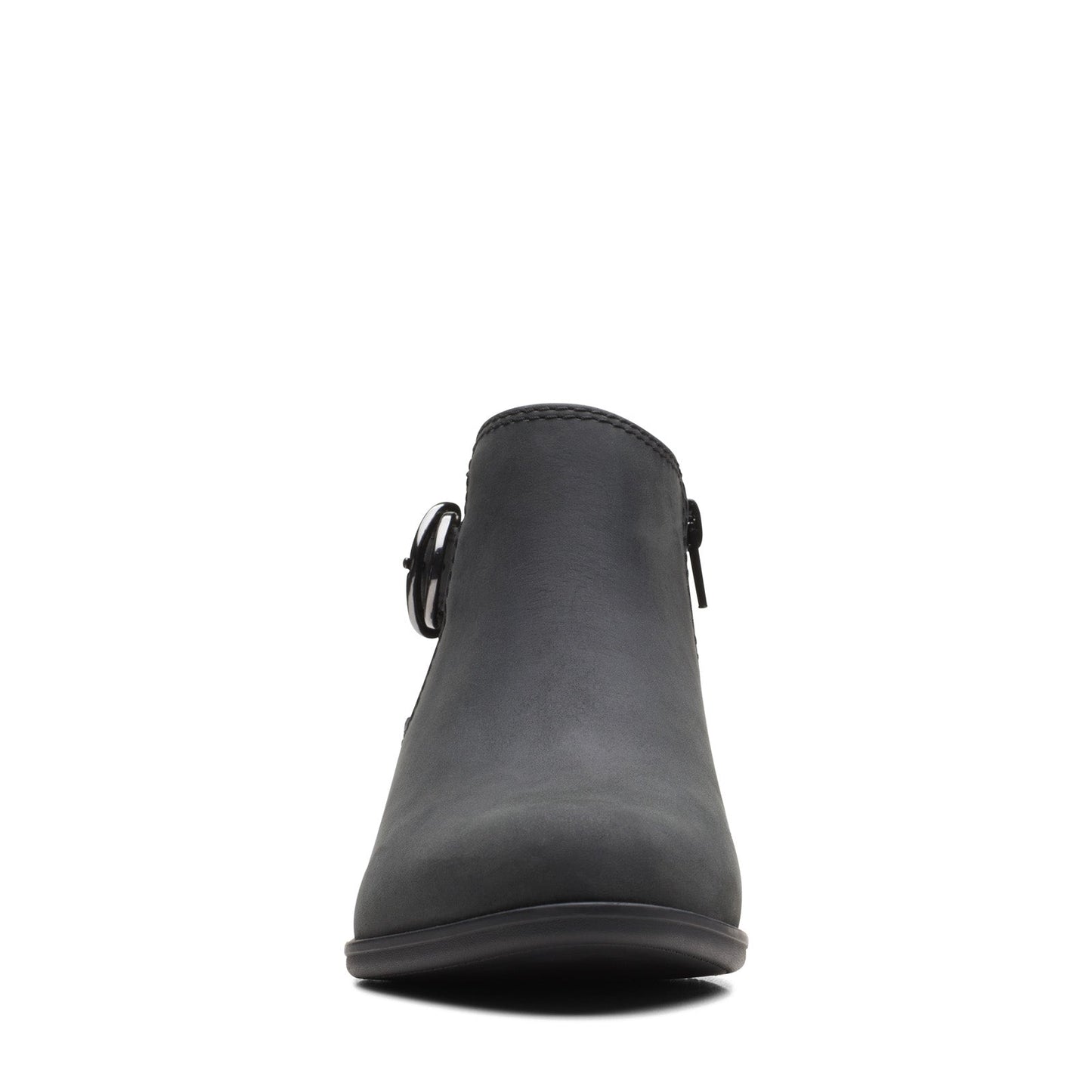 Clarks Adreena Field 26169610 Womens Black Wide Leather Ankle & Booties Boots