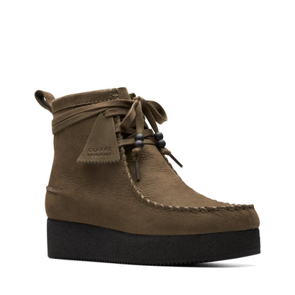 Clarks Wallabee Craft 26173248 Womens Brown Leather Lace Up Chukkas Boots