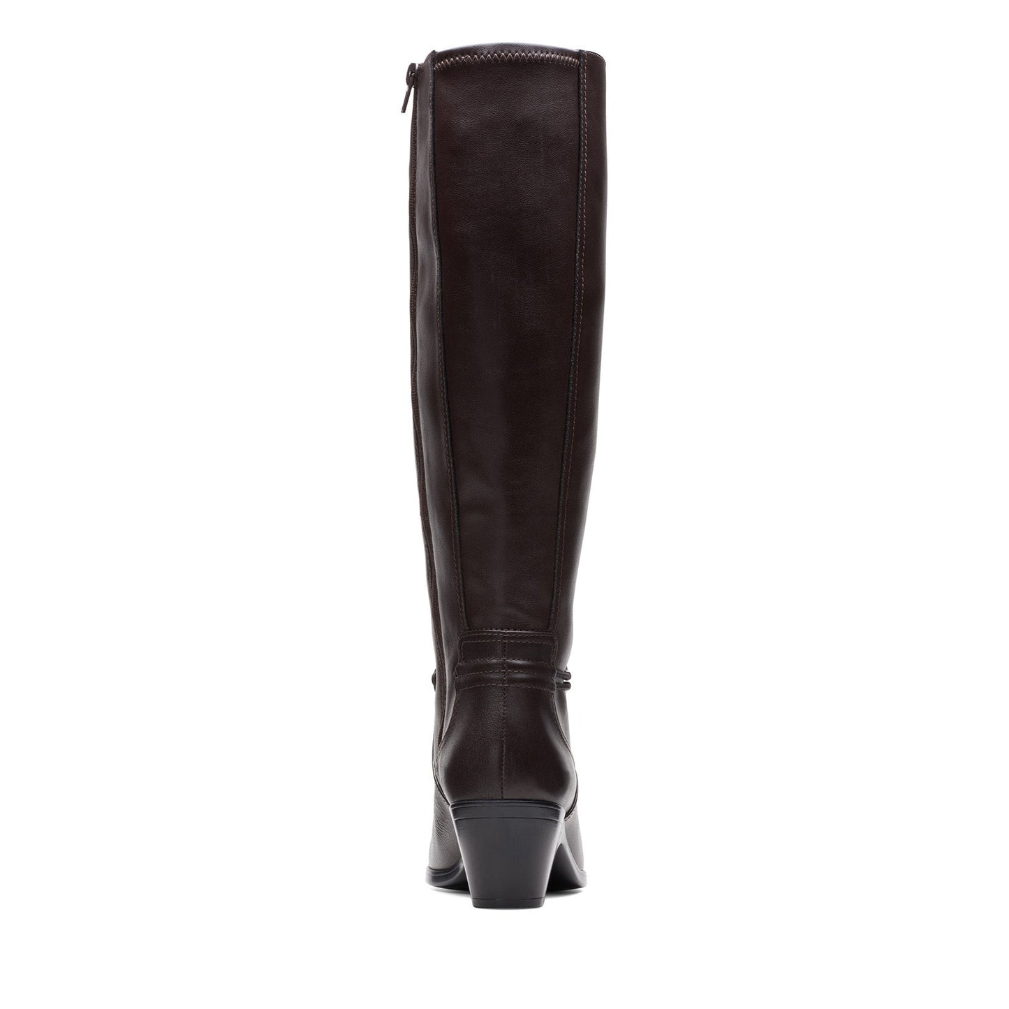 Clarks Emily 2 Sky 26174084 Womens Brown Leather Zipper Knee High Boots