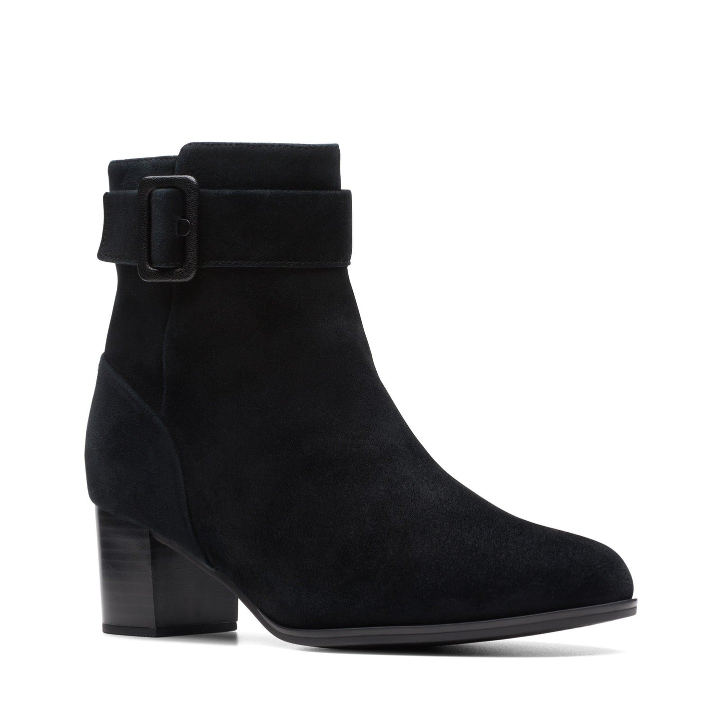 Clarks Loken Zip Waterproof 26174965 Womens Black Wide Ankle & Booties Boots
