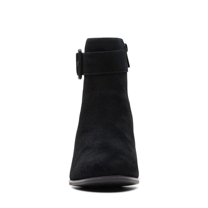 Clarks Loken Zip Waterproof 26174965 Womens Black Wide Ankle & Booties Boots