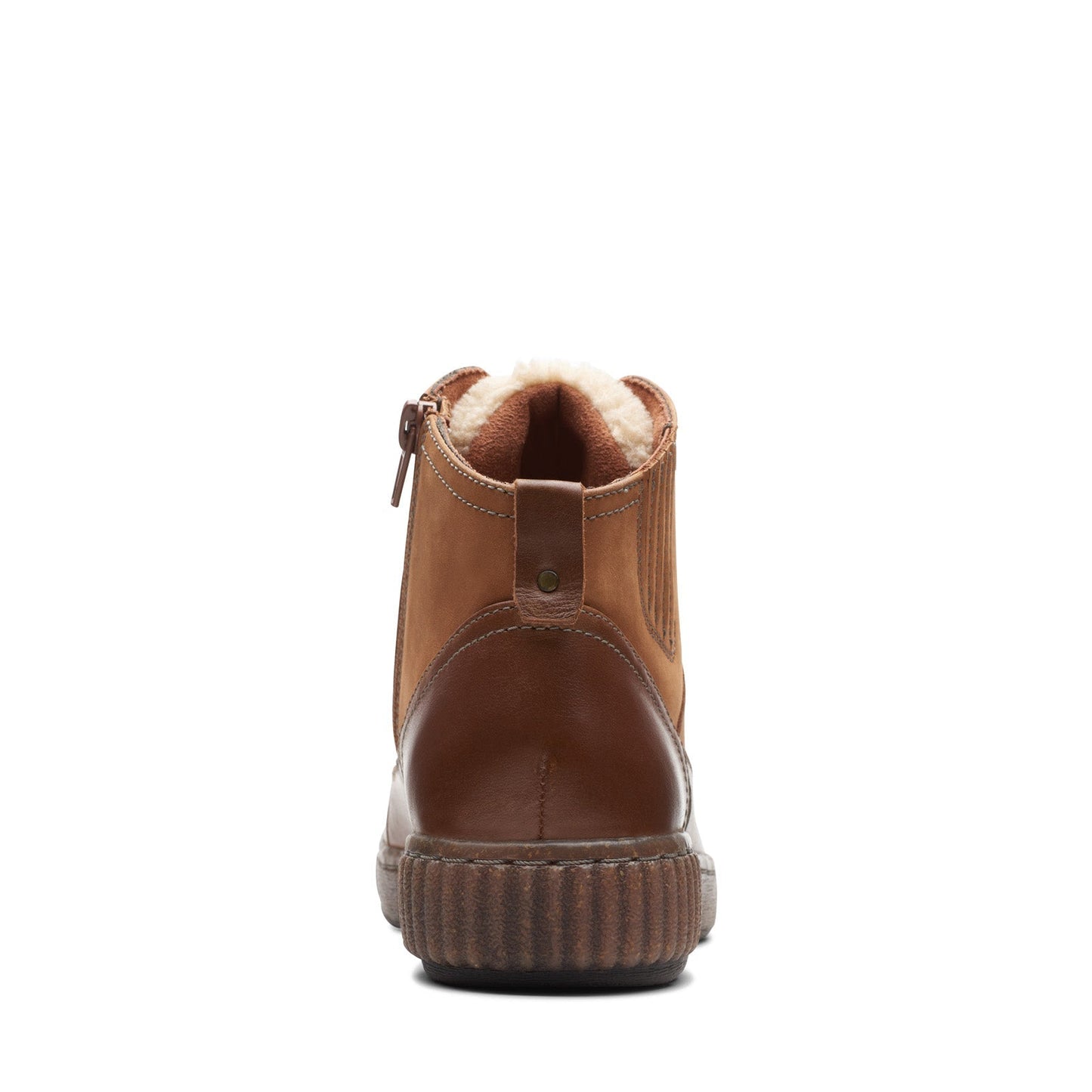 Clarks Magnolia Moon 26174977 Womens Brown Wide Casual Dress Boots