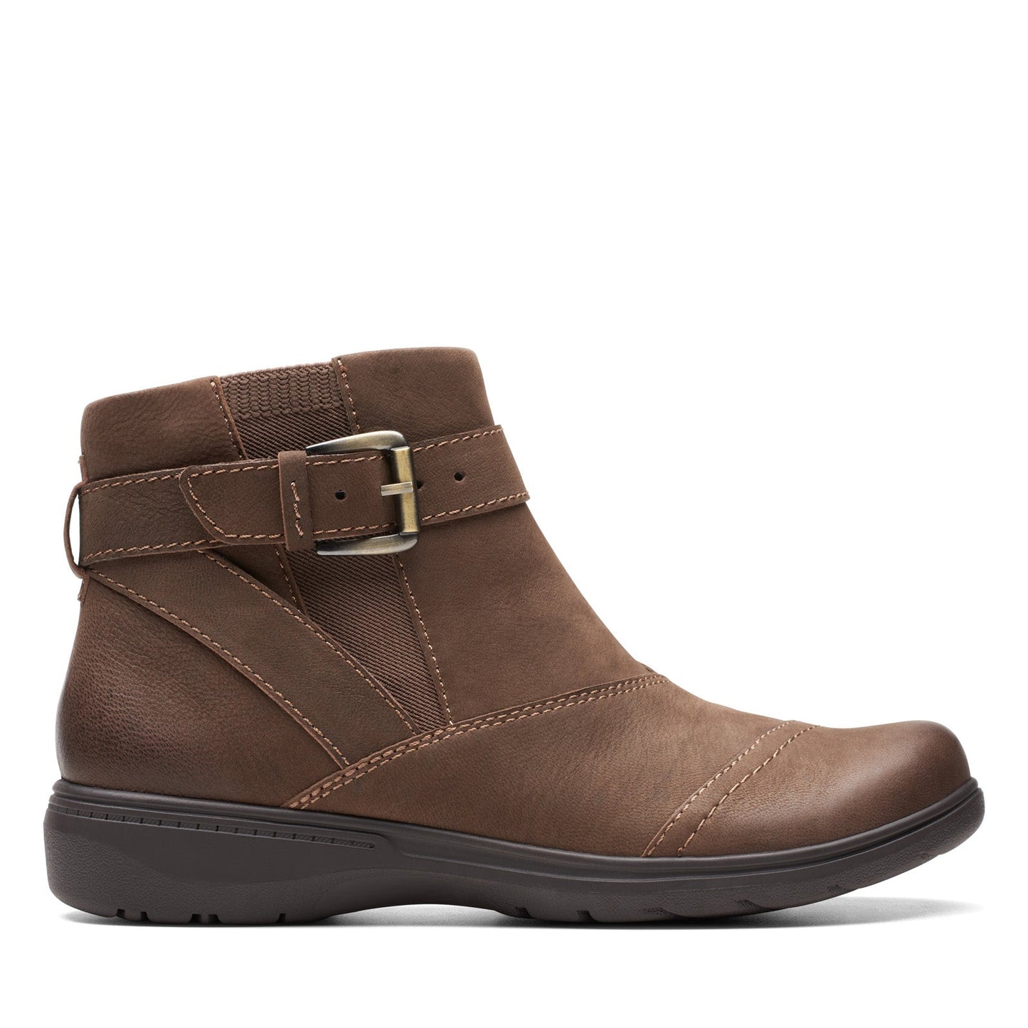 Clarks Carleigh Dalia 26175041 Womens Brown Nubuck Ankle & Booties Boots