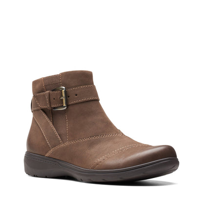 Clarks Carleigh Dalia 26175041 Womens Brown Nubuck Ankle & Booties Boots