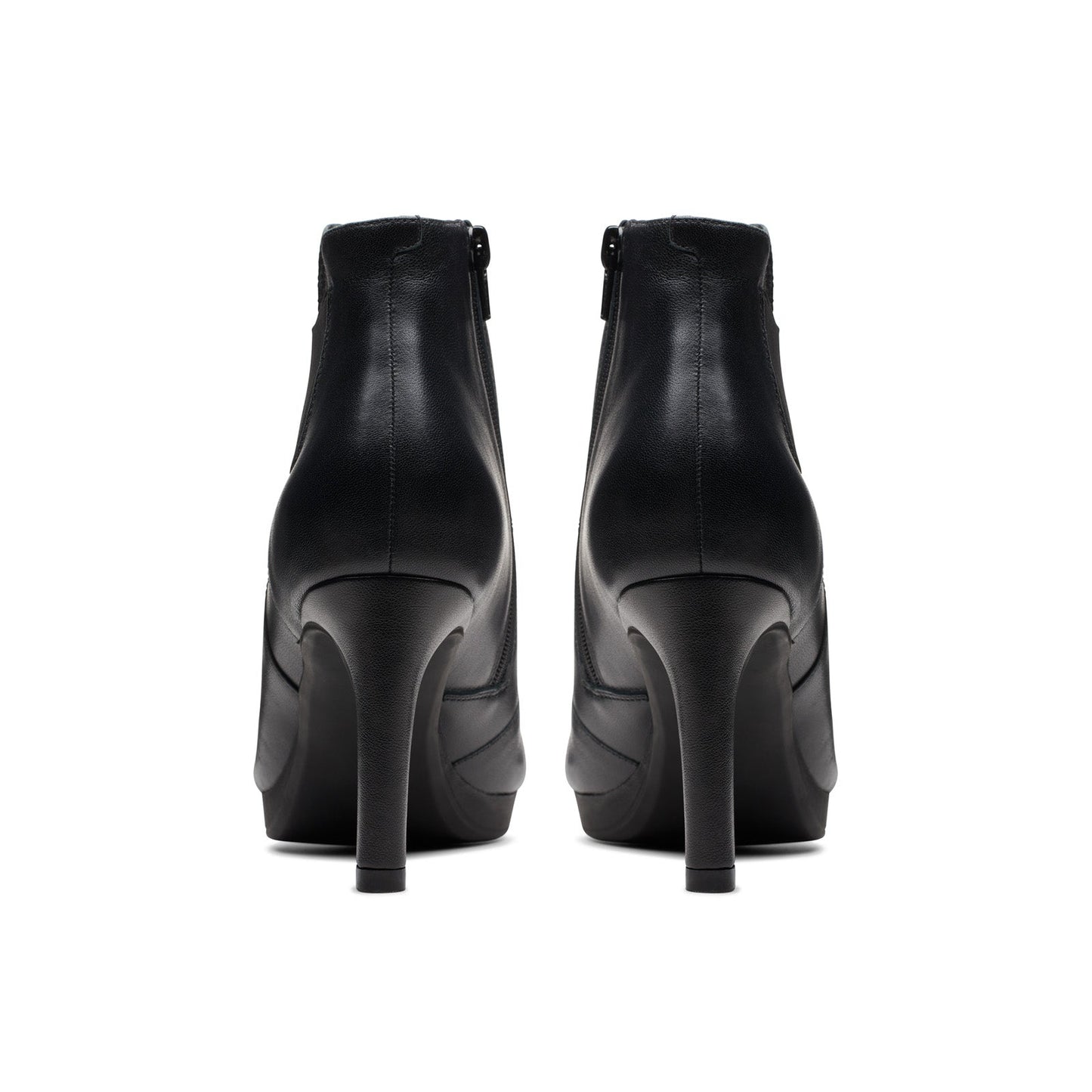 Clarks Ambyr Rise 26175155 Womens Black Leather Ankle & Booties Boots