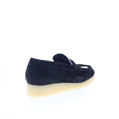 Clarks Wallabee Loafer 26175837 Womens Blue Loafers & Slip Ons Casual Shoes