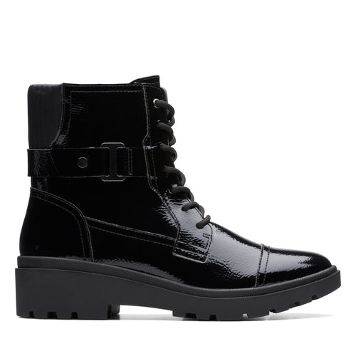 Clarks Calla Dance 26176250 Womens Black Wide Leather Casual Dress Boots