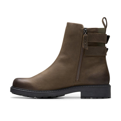 Clarks Orinoco 2 Bay 26178857 Womens Brown Leather Ankle & Booties Boots