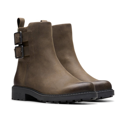 Clarks Orinoco 2 Bay 26178857 Womens Brown Leather Ankle & Booties Boots