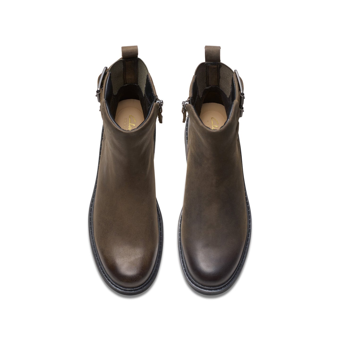 Clarks Orinoco 2 Bay 26178857 Womens Brown Leather Ankle & Booties Boots