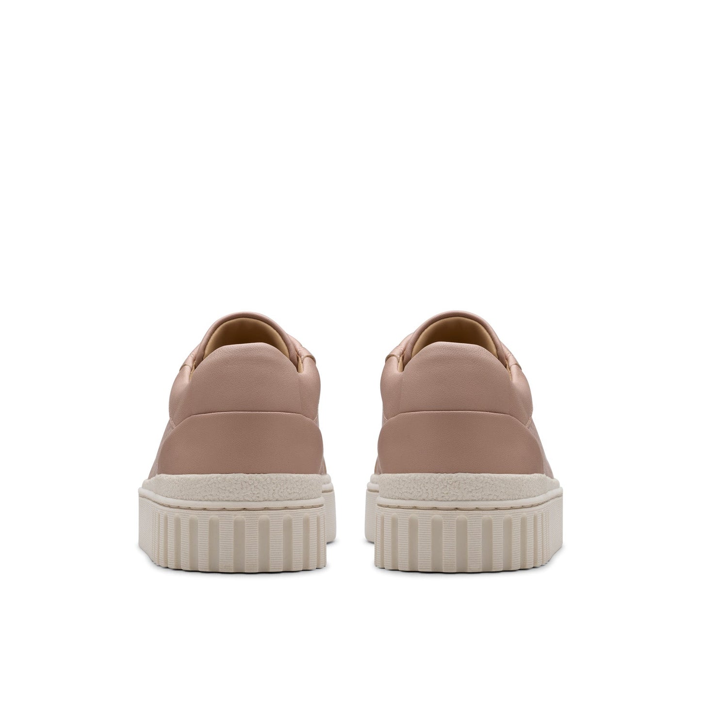 Clarks Mayhill Bay 26181206 Womens Pink Wide Lifestyle Sneakers Shoes