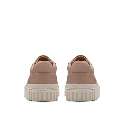 Clarks Mayhill Bay 26181206 Womens Pink Wide Lifestyle Sneakers Shoes