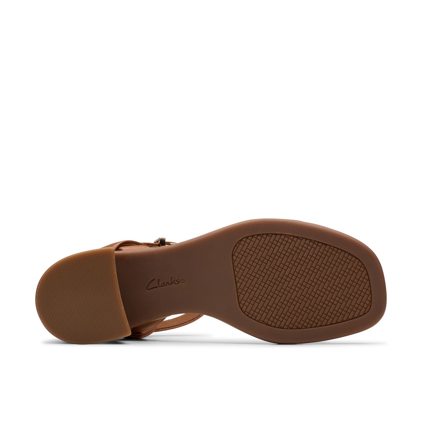 Clarks Jaylan Ray 26181661 Womens Brown Leather Strap Heels Shoes