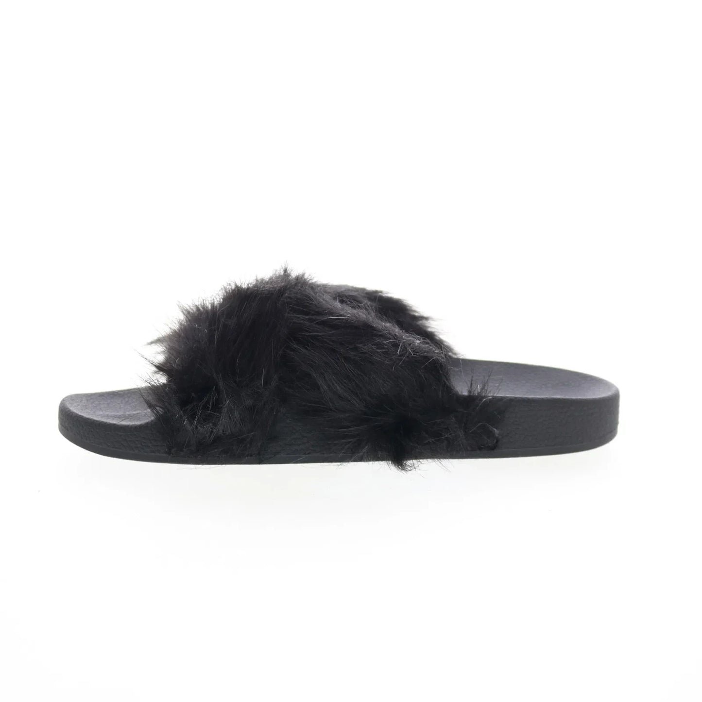 Bearpaw Lauryn 2909W-011 Womens Black Synthetic Slip On Slides Sandals Shoes