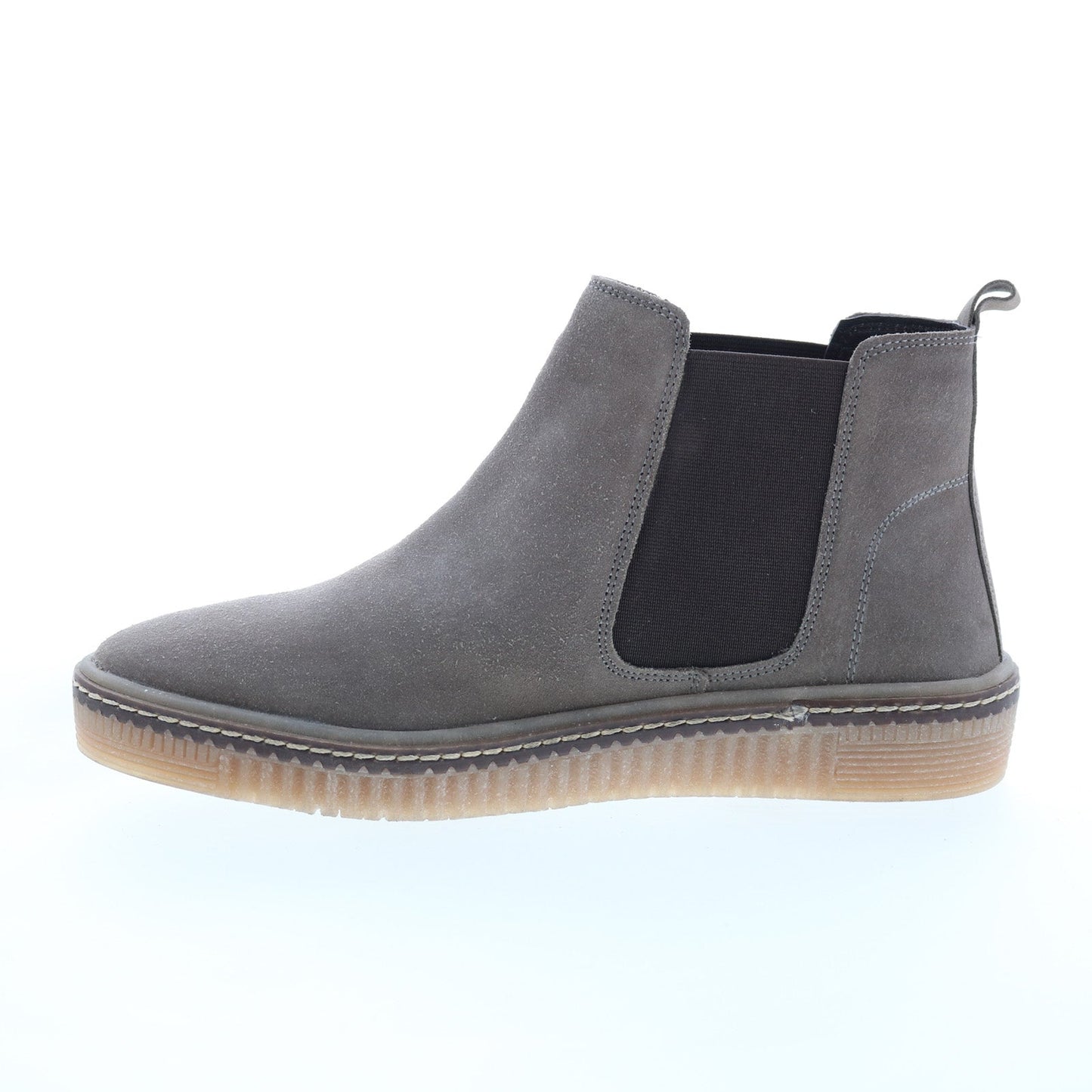 Diba True Yea Sayer 46015 Womens Gray Suede Slip On Ankle & Booties Boots