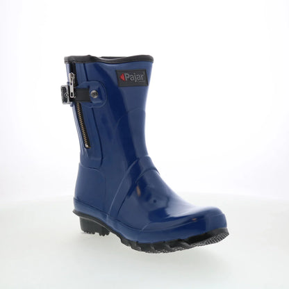 Pajar Mariah Rubber 55637 Womens Blue Synthetic Pull On Casual Dress Boots
